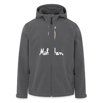 Möhrchen (Weiß) - Recycelte Männer Softshell-Jacke von Stanley/Stella - Anthrazit - Vorne - AI Model Male 185 light (185cm)