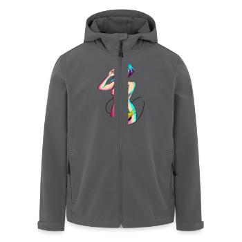 logged in - Recycelte Männer Softshell-Jacke von Stanley/Stella - Anthrazit - Vorne - AI Model Male 185 light (185cm)