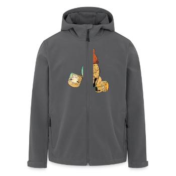 Wolf im Schafspelz - Recycelte Männer Softshell-Jacke von Stanley/Stella - Anthrazit - Vorne - AI Model Male 185 light (185cm)