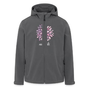 Namaste Yoga Lotus om Meditation chakra Energie sh - Recycelte Männer Softshell-Jacke von Stanley/Stella - Anthrazit - Vorne - AI Model Male 185 light (185cm)