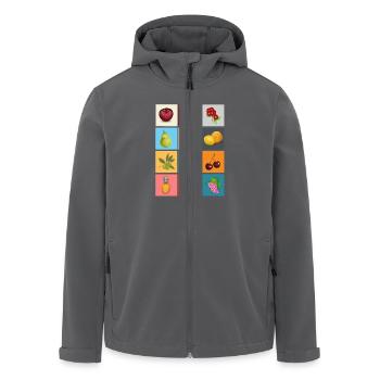 fruits - Recycelte Männer Softshell-Jacke von Stanley/Stella - Anthrazit - Vorne - AI Model Male 185 light (185cm)