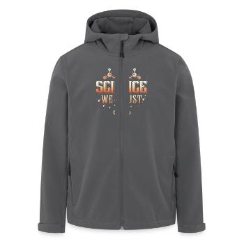 In Science we trust - Recycelte Männer Softshell-Jacke von Stanley/Stella - Anthrazit - Vorne - AI Model Male 185 light (185cm)