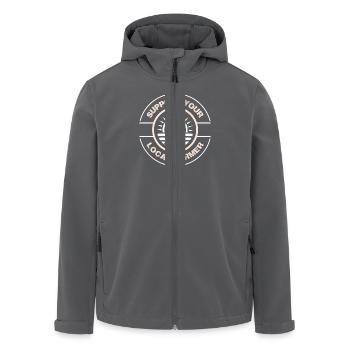 Support your local farmer - Recycelte Männer Softshell-Jacke von Stanley/Stella - Anthrazit - Vorne - AI Model Male 185 light (185cm)