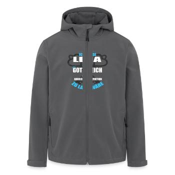 LENA-Geschenk - Recycelte Männer Softshell-Jacke von Stanley/Stella - Anthrazit - Vorne - AI Model Male 185 light (185cm)