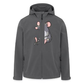 Süsse Maus - Recycelte Männer Softshell-Jacke von Stanley/Stella - Anthrazit - Vorne - AI Model Male 185 light (185cm)