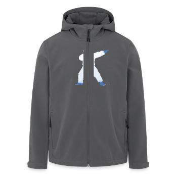 Dabbing Yeti Dab Dance - Recycelte Männer Softshell-Jacke von Stanley/Stella - Anthrazit - Vorne - AI Model Male 185 light (185cm)