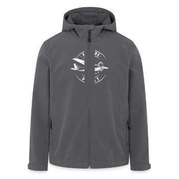 Future Pilot - aeronautics pilot airplane gift - Recycelte Männer Softshell-Jacke von Stanley/Stella - Anthrazit - Vorne - AI Model Male 185 light (185cm)