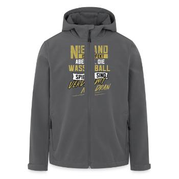 Wasserball Wasserballspieler Wasserballspielerin - Recycelte Männer Softshell-Jacke von Stanley/Stella - Anthrazit - Vorne - AI Model Male 185 light (185cm)