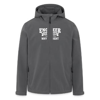 Engineer i'm not arguing why i'm right - Recycelte Männer Softshell-Jacke von Stanley/Stella - Anthrazit - Vorne - AI Model Male 185 light (185cm)