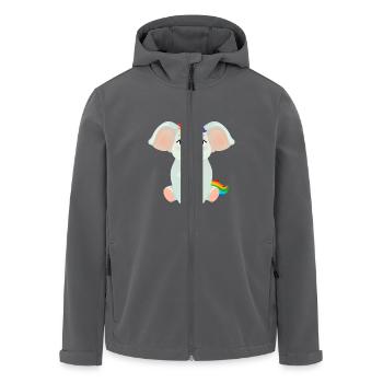 Elephant Unicorn - Recycelte Männer Softshell-Jacke von Stanley/Stella - Anthrazit - Vorne - AI Model Male 185 light (185cm)