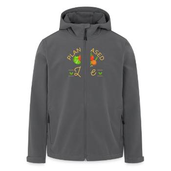 Plant Based Life - vegan & vegetarian - Recycelte Männer Softshell-Jacke von Stanley/Stella - Anthrazit - Vorne - AI Model Male 185 light (185cm)