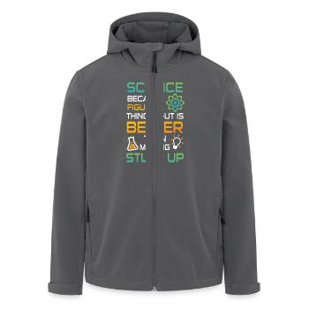 Science figuring better stuff up - Recycelte Männer Softshell-Jacke von Stanley/Stella - Anthrazit - Vorne - AI Model Male 185 light (185cm)