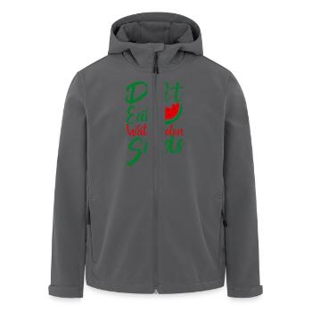 Don't eat Watermelon Seeds - pregnant fruit - Recycelte Männer Softshell-Jacke von Stanley/Stella - Anthrazit - Vorne - AI Model Male 185 light (185cm)