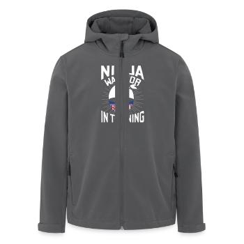 Ninja Warrior in Training - tough fighter - Recycelte Männer Softshell-Jacke von Stanley/Stella - Anthrazit - Vorne - AI Model Male 185 light (185cm)