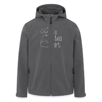 It's a Tea Shirt - fun drinking design - Recycelte Männer Softshell-Jacke von Stanley/Stella - Anthrazit - Vorne - AI Model Male 185 light (185cm)