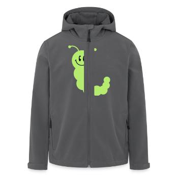 worm__c2 - Recycelte Männer Softshell-Jacke von Stanley/Stella - Anthrazit - Vorne - AI Model Male 185 light (185cm)