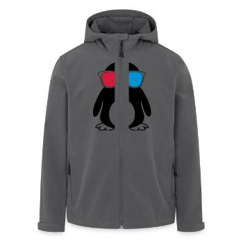 Swaggy Penguin - Recycelte Männer Softshell-Jacke von Stanley/Stella - Anthrazit - Vorne - AI Model Male 185 light (185cm)