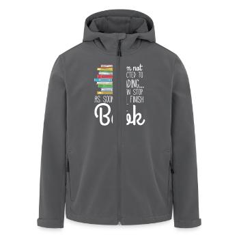 I'm not addicted to Reading - Recycelte Männer Softshell-Jacke von Stanley/Stella - Anthrazit - Vorne - AI Model Male 185 light (185cm)