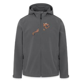 Sprinter Sprint Läufer Laufen Joggen Sport Stier - Recycelte Männer Softshell-Jacke von Stanley/Stella - Anthrazit - Vorne - AI Model Male 185 light (185cm)