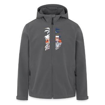Paradise Disc Golf - Recycelte Männer Softshell-Jacke von Stanley/Stella - Anthrazit - Vorne - AI Model Male 185 light (185cm)