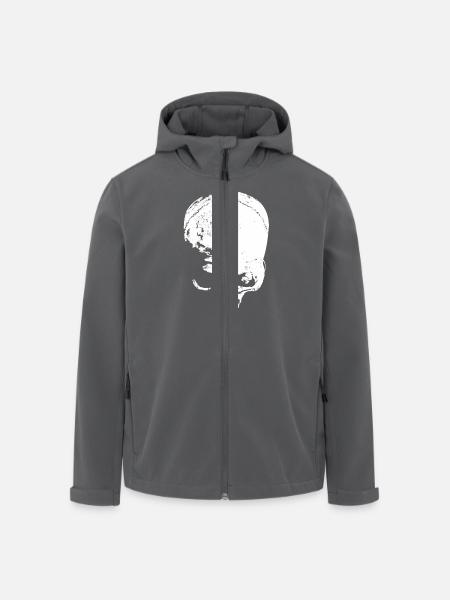 skull - Recycelte Männer Softshell-Jacke von Stanley/Stella - Anthrazit