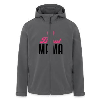Braut Mama – Braut Mutter – Hochzeit – 2C - Recycelte Männer Softshell-Jacke von Stanley/Stella - Anthrazit - Vorne - AI Model Male 185 light (185cm)