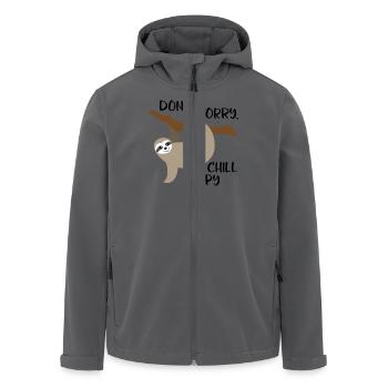 Chill happy - Recycelte Männer Softshell-Jacke von Stanley/Stella - Anthrazit - Vorne - AI Model Male 185 light (185cm)