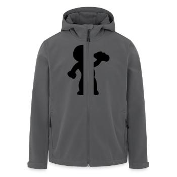 trinken - Recycelte Männer Softshell-Jacke von Stanley/Stella - Anthrazit - Vorne - AI Model Male 185 light (185cm)