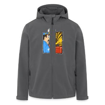 Schmetterling Falter Führerschein Foto Geschenk - Recycelte Männer Softshell-Jacke von Stanley/Stella - Anthrazit - Vorne - AI Model Male 185 light (185cm)