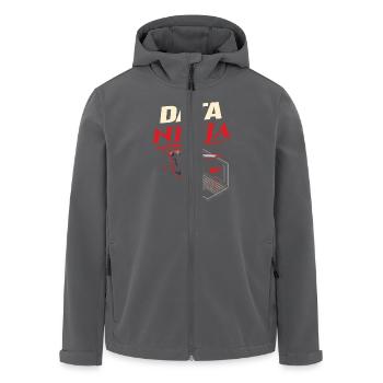 Data Ninja computer programming coder - Recycelte Männer Softshell-Jacke von Stanley/Stella - Anthrazit - Vorne - AI Model Male 185 light (185cm)