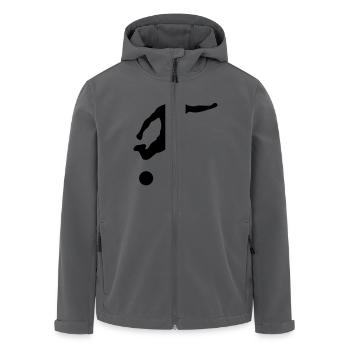 fussballer / fußball soccer football schuss - Recycelte Männer Softshell-Jacke von Stanley/Stella - Anthrazit - Vorne - AI Model Male 185 light (185cm)
