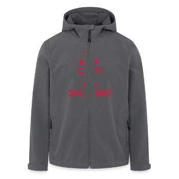 Keep Cam and GO Shopping - Recycelte Männer Softshell-Jacke von Stanley/Stella - Anthrazit - Vorne - AI Model Male 185 light (185cm)