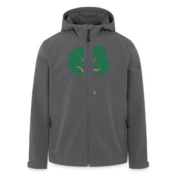 Baum - Recycelte Männer Softshell-Jacke von Stanley/Stella - Anthrazit - Vorne - AI Model Male 185 light (185cm)