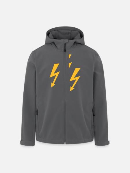 Blitz - Recycelte Männer Softshell-Jacke von Stanley/Stella - Anthrazit