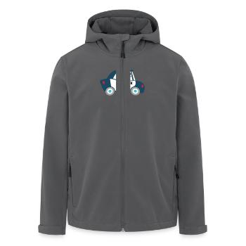 Polizeiauto T-Shirt Polizei Kinder Shirt - Recycelte Männer Softshell-Jacke von Stanley/Stella - Anthrazit - Vorne - AI Model Male 185 light (185cm)