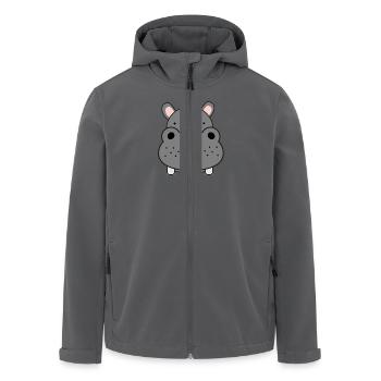 Nilpferd - Recycelte Männer Softshell-Jacke von Stanley/Stella - Anthrazit - Vorne - AI Model Male 185 light (185cm)