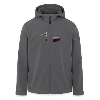 kohlmeise Meisen - Recycelte Männer Softshell-Jacke von Stanley/Stella - Anthrazit - Vorne - AI Model Male 185 light (185cm)