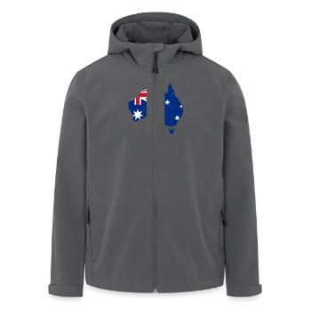 Australien Kontinent Flagge Shirt - Recycelte Männer Softshell-Jacke von Stanley/Stella - Anthrazit - Vorne - AI Model Male 185 light (185cm)
