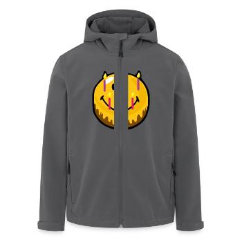Smiley Birthday Cake - Recycelte Männer Softshell-Jacke von Stanley/Stella - Anthrazit - Vorne - AI Model Male 185 light (185cm)