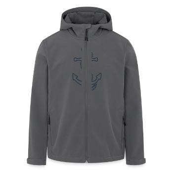 Anker - Recycelte Männer Softshell-Jacke von Stanley/Stella - Anthrazit - Vorne - AI Model Male 185 light (185cm)