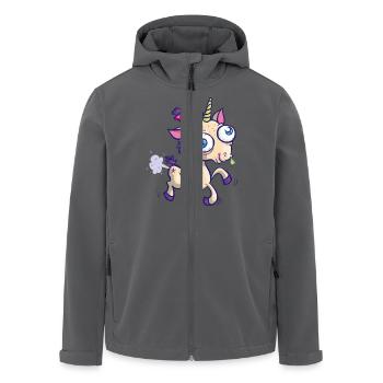 Hässliches Einhorn - Recycelte Männer Softshell-Jacke von Stanley/Stella - Anthrazit - Vorne - AI Model Male 185 light (185cm)