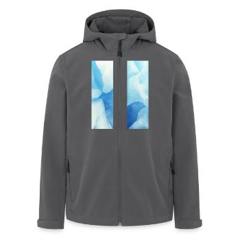 Gletscherhöhle - Recycelte Männer Softshell-Jacke von Stanley/Stella - Anthrazit - Vorne - AI Model Male 185 light (185cm)