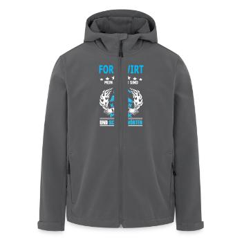 forstwirt - Recycelte Männer Softshell-Jacke von Stanley/Stella - Anthrazit - Vorne - AI Model Male 185 light (185cm)