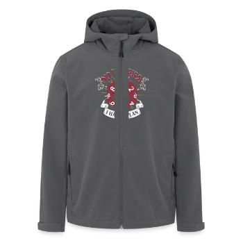 Pen and Paper Rollenspiel ich hab den Plan - Recycelte Männer Softshell-Jacke von Stanley/Stella - Anthrazit - Vorne - AI Model Male 185 light (185cm)