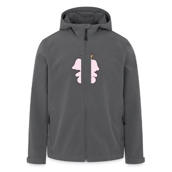 Baby Elefant, Elefanten kinder Shirt - Recycelte Männer Softshell-Jacke von Stanley/Stella - Anthrazit - Vorne - AI Model Male 185 light (185cm)