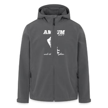 Amrum ruft und ich muss gehen - Recycelte Männer Softshell-Jacke von Stanley/Stella - Anthrazit - Vorne - AI Model Male 185 light (185cm)