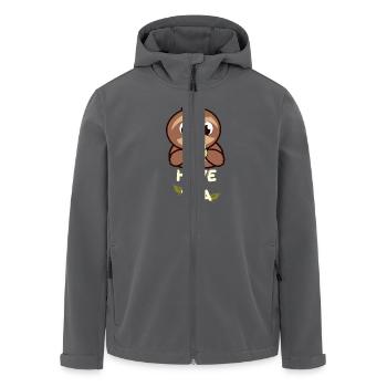 Faultier Tee - Recycelte Männer Softshell-Jacke von Stanley/Stella - Anthrazit - Vorne - AI Model Male 185 light (185cm)