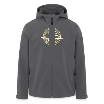 Flugzeug - Recycelte Männer Softshell-Jacke von Stanley/Stella - Anthrazit - Vorne - AI Model Male 185 light (185cm)