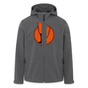 sekt glaeser kreis - Recycelte Männer Softshell-Jacke von Stanley/Stella - Anthrazit - Vorne - AI Model Male 185 light (185cm)