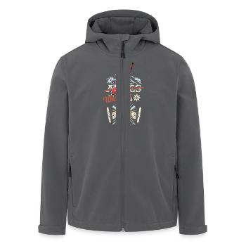 Apres Ski Team Whisky T Shirt - Recycelte Männer Softshell-Jacke von Stanley/Stella - Anthrazit - Vorne - AI Model Male 185 light (185cm)